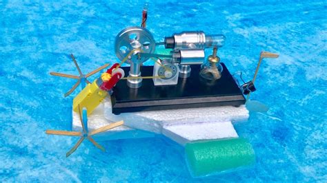 How To Make A Stirling Engine Boat Homemade Boat Incredible Idea