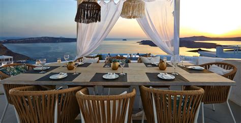 Santorini Dining Romantic Dinner Caldera Restaurant