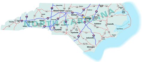 Nc State Map North Carolina Highway Map The North Car