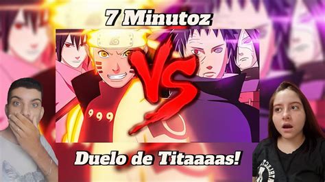 7 Minutoz Naruto E Sasuke Vs Madara E Obito Duelo De Titãs React