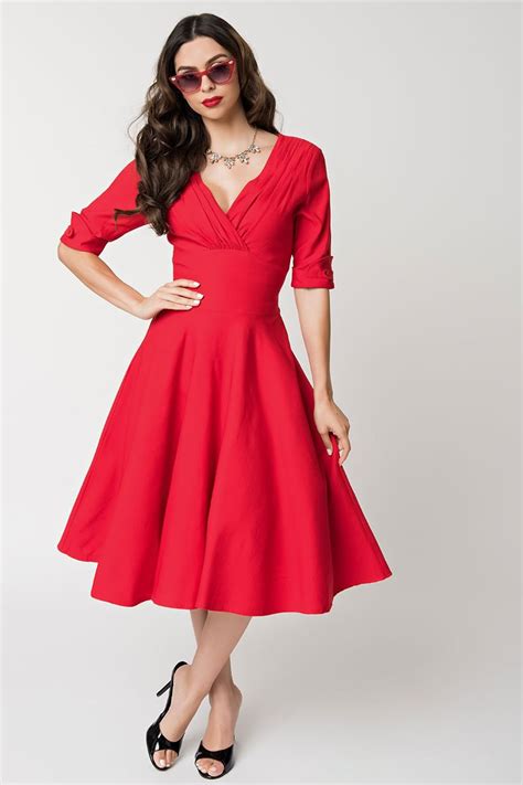 1950s Red Dress Dresses Images 2022
