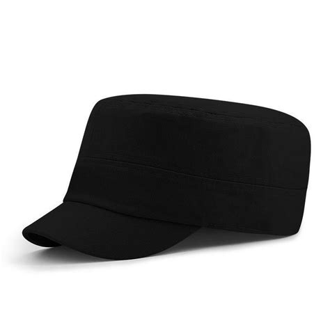 Unisex Baseball Cap Short Brim Military Style Flat Hat Sun Fishing