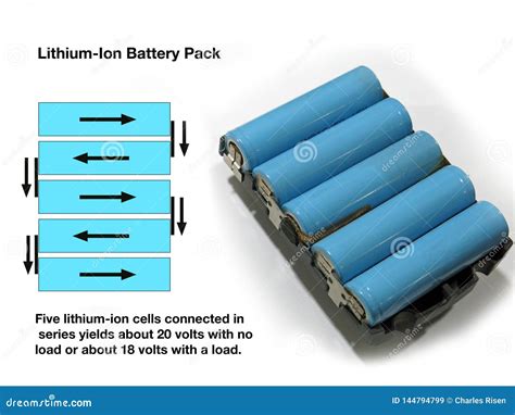 Lithium Ion Li Ion Battery Pack Circuit Stock Image Image Of Pack