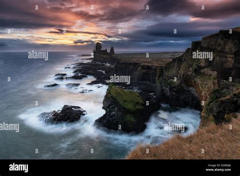 Londrangar Cliffs At Snaefellsnes Peninsula In Iceland Stock Photo Alamy
