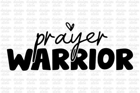 Prayer Warrior Svg Christian Svg Graphic By Design Store · Creative Fabrica