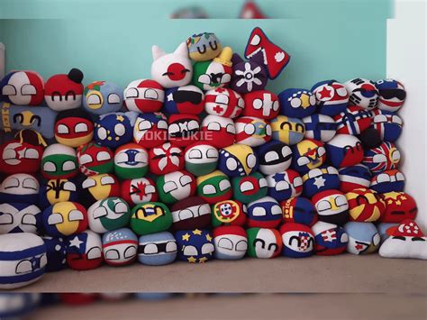 Here Are Most Of The Countryball Plushies Ive Made Rcountryballscomics
