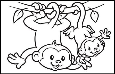 Monkey Coloring Pages Online A Fun Learning For Kids Monkey Coloring