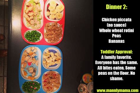 So it's winner, winner, chicken poblano and ravioli dinner! 4 Easy Toddler Dinners from Trader Joes - mannlymama
