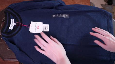 [asmr] uniqlo unboxing and try on clothes haul soft spoken fabric crinkles youtube