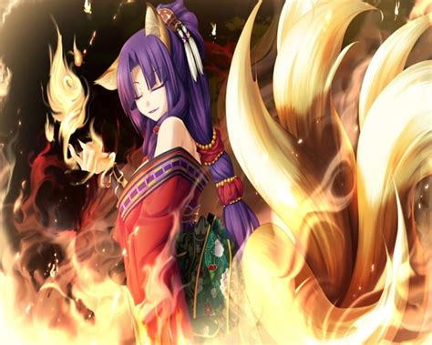 1920x1080px 1080p Free Download Kohakuren Fox Girl Anime Fire