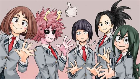 Ochako Uraraka Mina Ashido Kyoka Jiro Momo Yaoyorozu Tsuyu Asui Images And Photos Finder