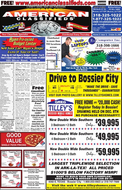 American Classifieds 10.23.08 Edition by Lacey - Issuu