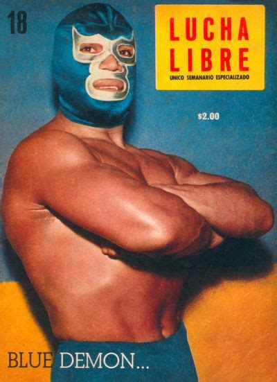 Humungus “blue Demon Lucha Libre Magazine 18 ” Lucha Wrestling Wrestling Posters Pro