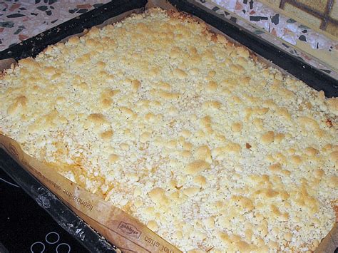 Blechkuchen sind schnell und einfach gemacht und für so gut wie jeden geschmack abwandelbar: Streusel - Apfel - Blechkuchen wie bei Oma von Pluto50 ...