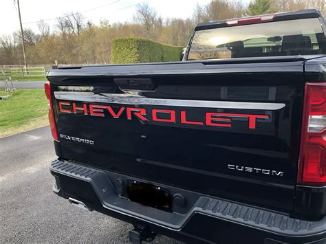 Tailgate Letters 2019 2021 Silverado And Sierra Mods Gm