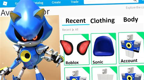 Making Metal Sonic A Roblox Account Youtube