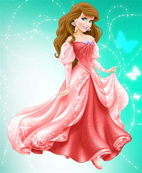 Princess Ariel In Red Dress And Brown Hair Disney Princess Fan Art 38746180 Fanpop Page 21
