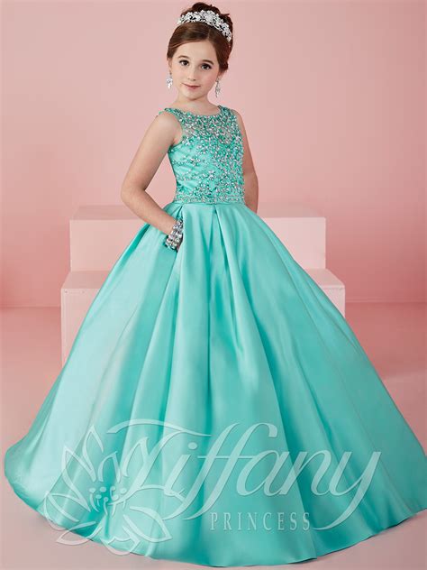 Tiffany Princess 13472 Illusion Scoop Neckline Ball Gown
