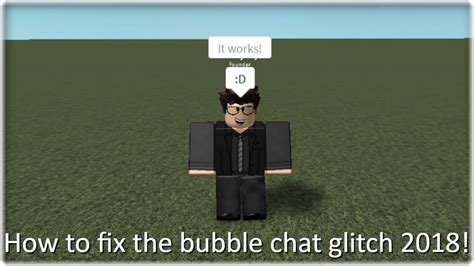 How To Fix The Bubble Chat Glitch Roblox Youtube
