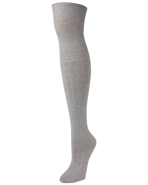 memoi memoi girls grey knee high socks extra long knee high socks by memoi 10 13 light