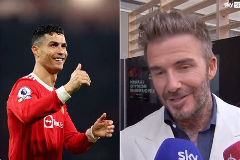 Video David Beckham Admits He Wants Cristiano Ronaldo To Stay At Man Utd