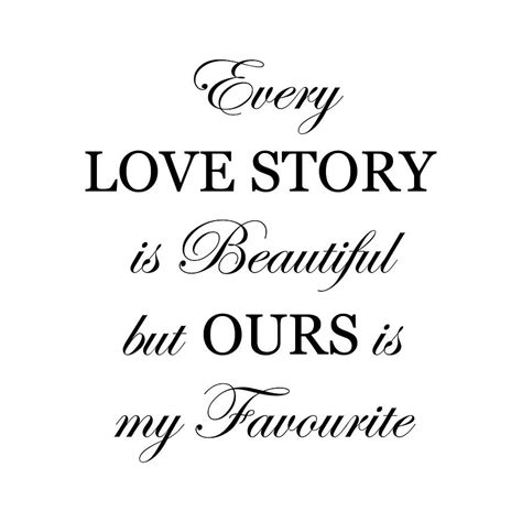 Get it as soon as fri, mar 19. 'every Love Story Is Beautiful' Wall Sticker By Nutmeg ...