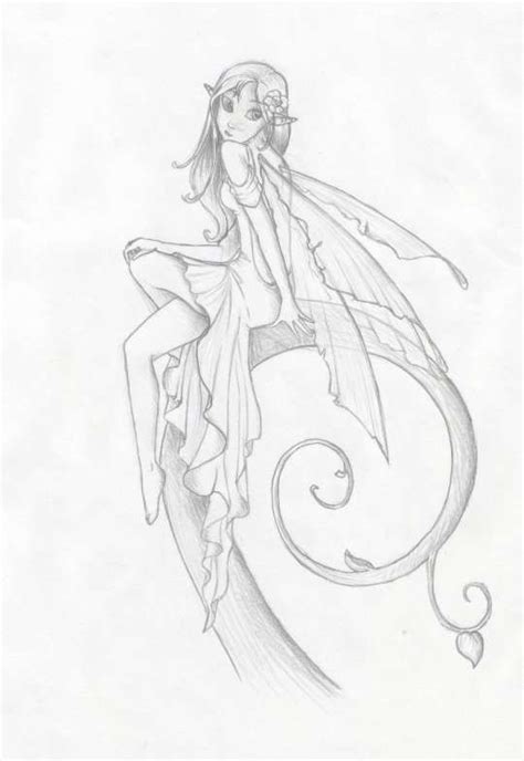 12 Anime Fairy Sketch Fairy Sketch Anime Fairy Fairy Drawings