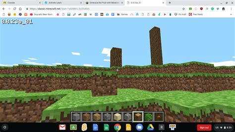 Minecraft Classic Online Game There Are No Monsters Or Enemies In