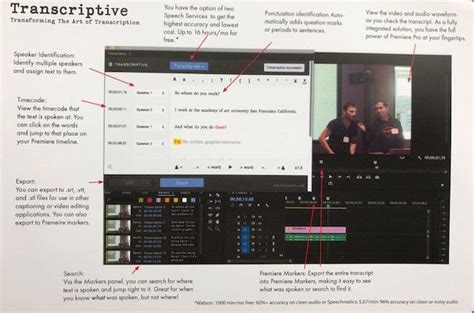 The constant refinement to premiere pro show how useful subscription based software can be: Transcriptive - A transcription panel coming to Adobe ...