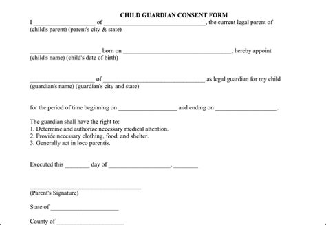 Legal Guardianship Forms Pdf With Sample Templates Easeus