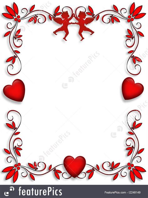 16 Creative Valentine Card Border Design Valentines Day Drawing