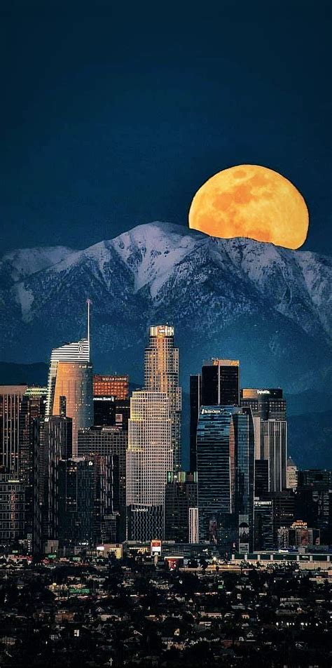 Los Angeles Love Night View Hd Phone Wallpaper Peakpx