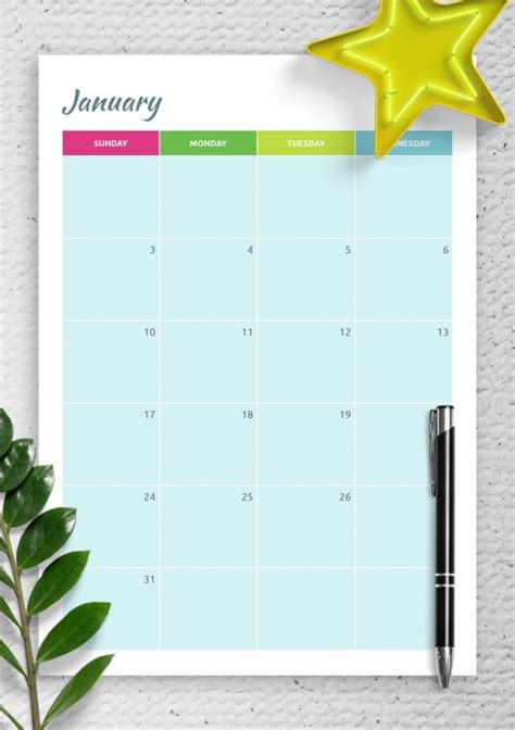 All the calendar templates available throughout you may need trivial adjustment in print dialog while printing. January 2021 Calendar - Download Printable Templates PDF