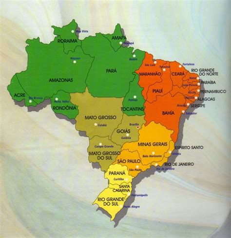 Mapa Do Brasil Pol Tico Regi Es Estados E Capitais Rodovi Rio