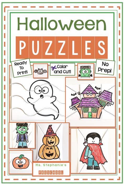 Halloween Puzzles Ms Stephanies Preschool