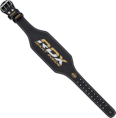 Rdx Weight Lifting Belt For Fitness Gym Adjustable Leather Belt With 6