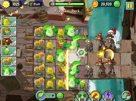 Popular game « plants vs zombies » made in the strategic genre « defensive towers ». Plants vs. Zombies 2 iOS Game Review
