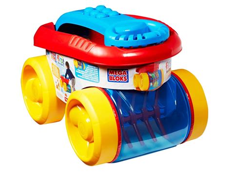 Mega Bloks Block Scooping Wagon Building Set Kids Play Toy Assembly Kit