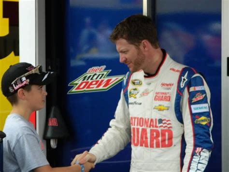 Outgoing and fond of being out in public. Dale Jr. & fan | Dale jr, Junior, Dale earnhardt jr