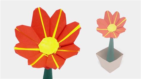 Origami Daisy Flower Time Lapse Jo Nakashima Youtube Origami