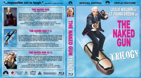 The Naked Gun Trilogy Blu Ray Cover R Custom