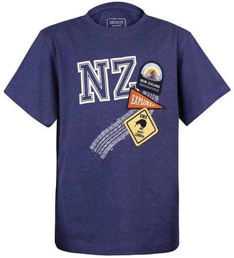 Nz Patches Kids T Shirt Sizes 2 14yr Souvenir Factory Shop