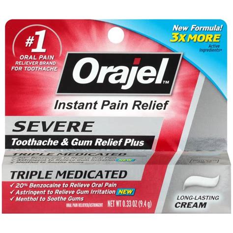 Orajel Instant Pain Relief For Severe Toothache 8746881 Blains