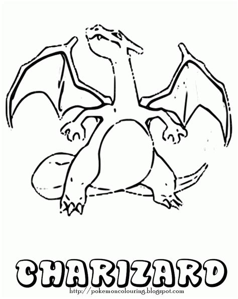 Pokemon Coloring Page Charizard Coloring Home