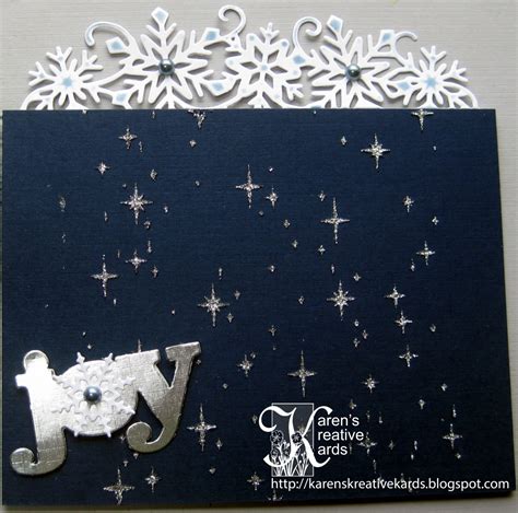 Karens Kreative Kards Joy Snowflake Card