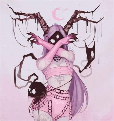 Pin By Midnightwolf69 On Pink Aesthetics Pastel Goth Art Goth Art