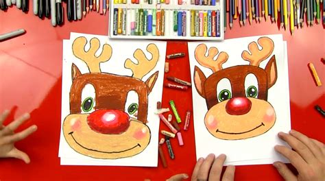 How To Draw Rudolph Art For Kids Hub