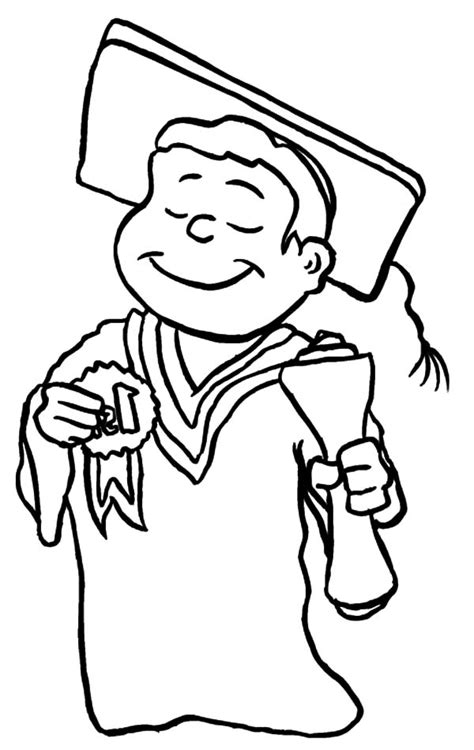 Best Student On Graduation Day Coloring Pages Color Luna