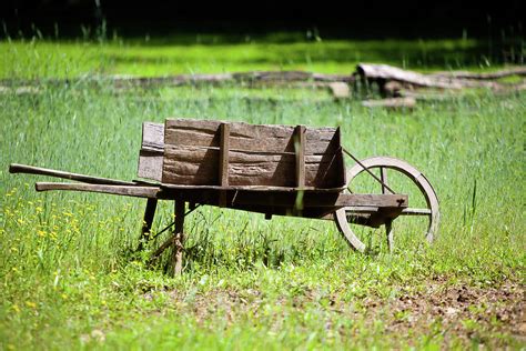 Old Fashioned Wheelbarrow Photograph By Walt Stoneburner Fine Art America