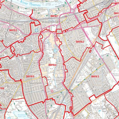 South West London Postcode Map Sw Map Logic